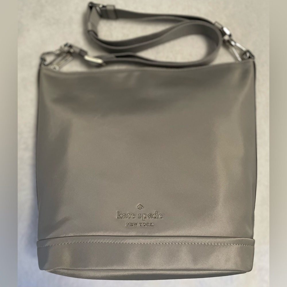 Kate‎ Spade Chelsea Large Duffle Crossbody Tote Gray